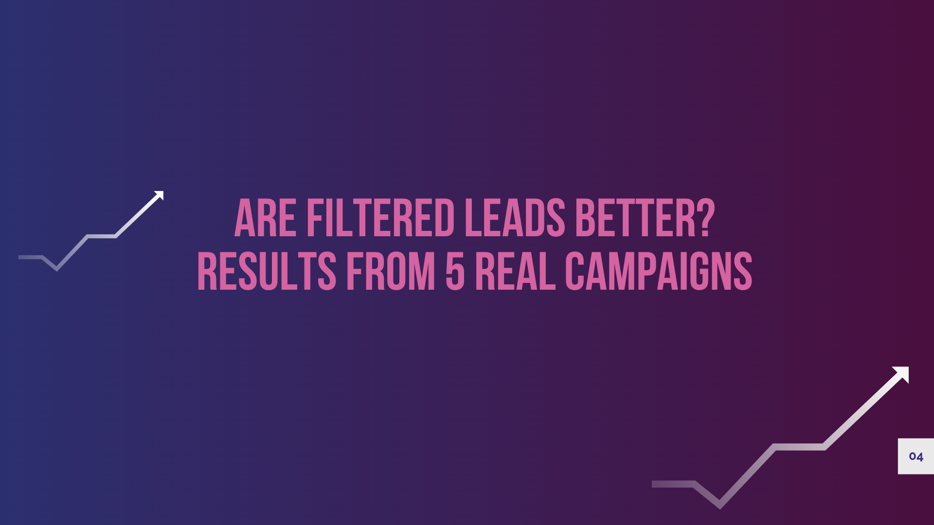 filtered leads