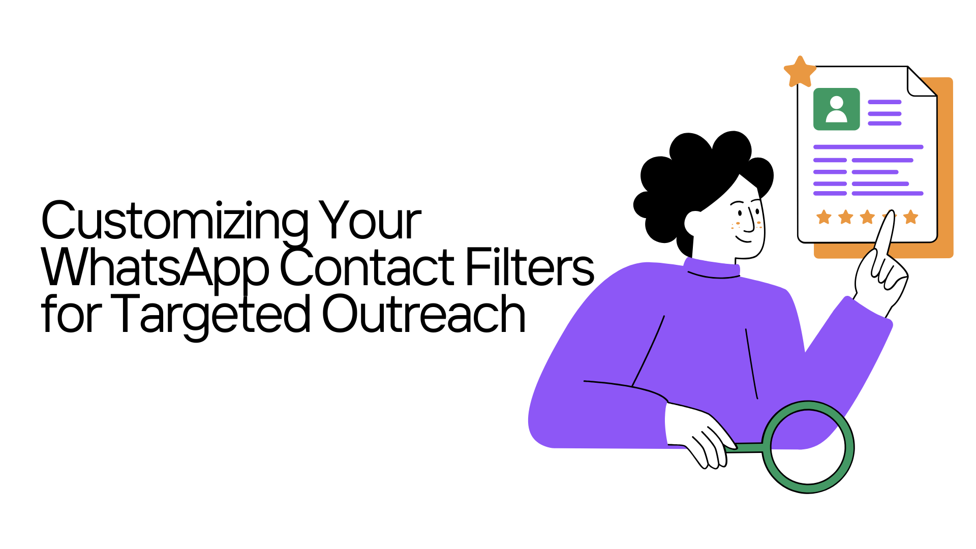 customizing WhatsApp contact filters